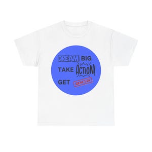 Dream Big Fun Freunde und Familie Unisex-T-Shirt aus schwerer Baumwolle