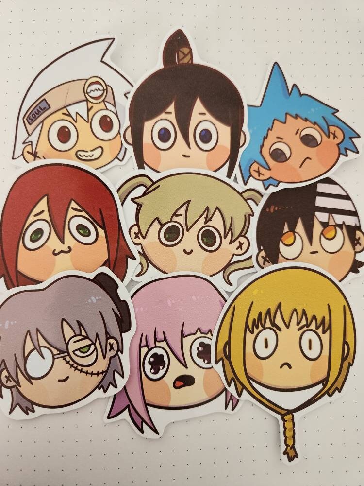 soul eater all characters Sticker for Sale by onlydrawning