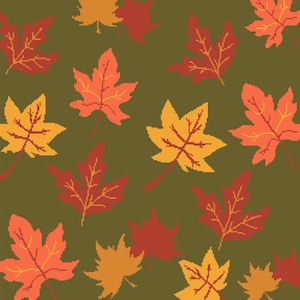 Single Crochet Graphghan Blanket Pattern - Fall Leaves