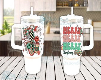 Christmas Designs 40 oz Stainless Steel Tumbler with Handle – Old