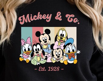 Mickey & Co Svg, Customize Family Trip SVG, Retro Mouse Svg, Vinyl Cut File, Ai Printable Design File, Mouse Sketch, Disneyland Png