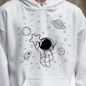 Spazio stellare SVG, astronauta spaziale carino, astronauta Png, file di taglio per Cricut, coppia Svg, astronauta con pianeta SVG, astronauta spaziale carino SVG