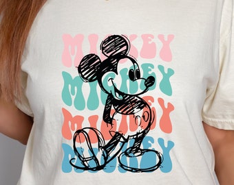 Mouse Sketch Design Svg, Customize Family Trip SVG, Retro Mouse Svg, Vinyl Cut File, Ai Printable Design File, Mouse Sketch, Disneyland Png