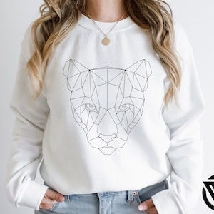 Geometric Puma SVG, Puma Head Svg, Puma Coloring Svg, Puma Svg, Puma Drawing Eps, Puma Clipart Png, Cute Puma SVG, Puma head coloring svg