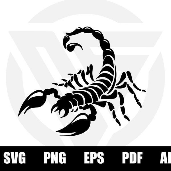 Scorpion Svg, Scorpion Car Decal SVG, Scorpion Png, Scorpion Tattoo Car Decal Eps, Scorpion Print T-shirt Eps, Scorpion Minimal Design Svg