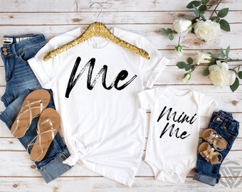 Me and Mini Me Svg, Mom Svg, Tshirt Svg, Mother's Day Svg, Daughter Svg, Shirt Design, Couple SVG, Mom and Son, Mom and Baby SVG, PNG