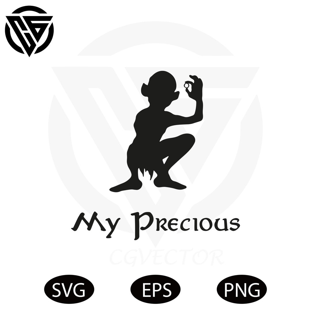 Lord of the Rings Gollum My Precious Svg Lotr Svg Gollum SVG Sticker ...