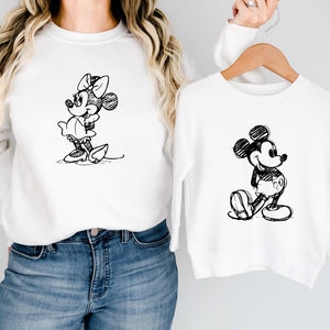 Mouse Sketch Svg, Personalize Family Trip SVG, Retro Mouse Svg, Arquivo de corte de vinil, Arquivo de design para impressão Ai, Minniee Mouse Sketch, Mickeyy Sketch