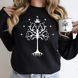 Le Seigneur des anneaux arbre Svg Lotr autocollant Bandana carte-cadeau masque tatouage autocollant Art Design logo SVG PNG JPG Clipart vectoriel coupe fichier