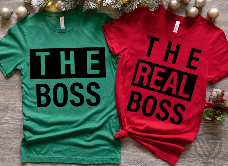 The Boss The Real Boss Svg, Couple SVG, Lovers SVG, Cut Files, Cricut, Vector, Cut Files for Cricut, Couple Svg, Silhouette, Clipart PNG image 2