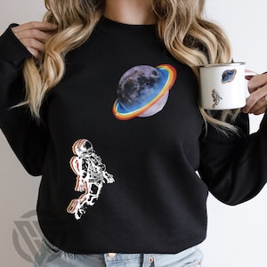 Regenbogen Astronaut Planet Space SVG, Cut Files für Cricut, Paar Svg, Silhouette, Clipart Png