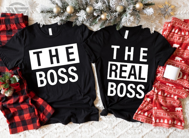 The Boss The Real Boss Svg, Couple SVG, Lovers SVG, Cut Files, Cricut, Vector, Cut Files for Cricut, Couple Svg, Silhouette, Clipart PNG image 1