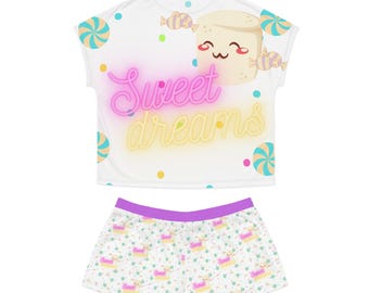Novelty Sweets Short Pajama Set