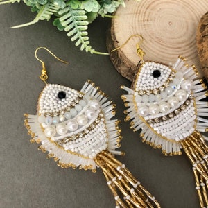 boucles d'oreilles poisson, boucles d'oreilles poissons tropicaux, bijoux poisson, boucles d'oreilles de plage, boucles d'oreilles pendantes, boucles d'oreilles océan, boucles d'oreilles hameçons, boucles d'oreilles poissons balançoires