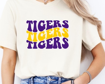 Tigers Shirt Bella Canvas, Geaux shirt, College Football T-Shirt, Baton Rouge, Gameday Shirt, Tailgate Shirt, Louisiana