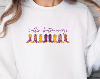 Callin' Baton Rouge Sweatshirt, Gildan Sweatshirt, Callin Baton Rouge, Calling Baton Rouge, Louisiana Sweatshirt, Tigers Sweatshirt
