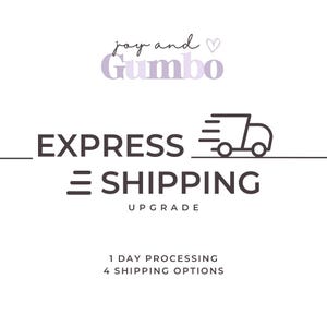 Expedited Shipping Upgrade, Rush Processing for Existing Order