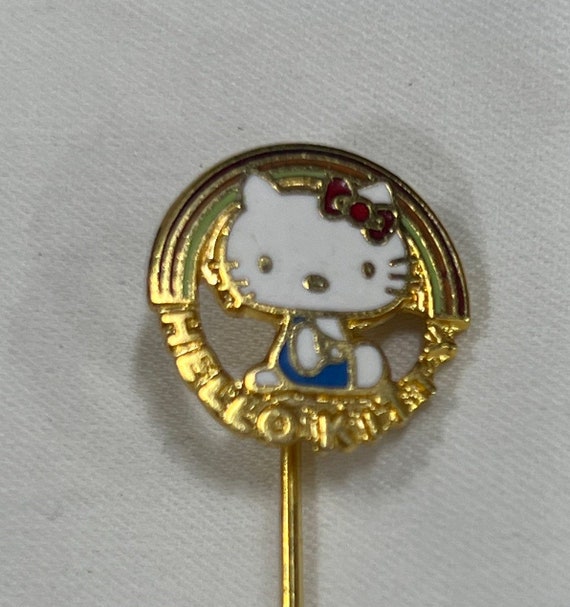 VTG Sanrio Hello Kitty Rainbow Pin - image 1