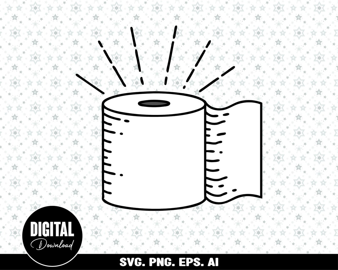 Toilet Paper Svg Toilet Paper Design Svg Png Toilet Svg Etsy