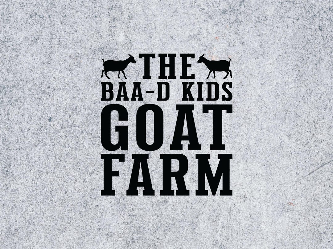The Baa-d Kids Goat Farm Goat Svg Png, Boer Goat Lover Svg, Goat Cut ...