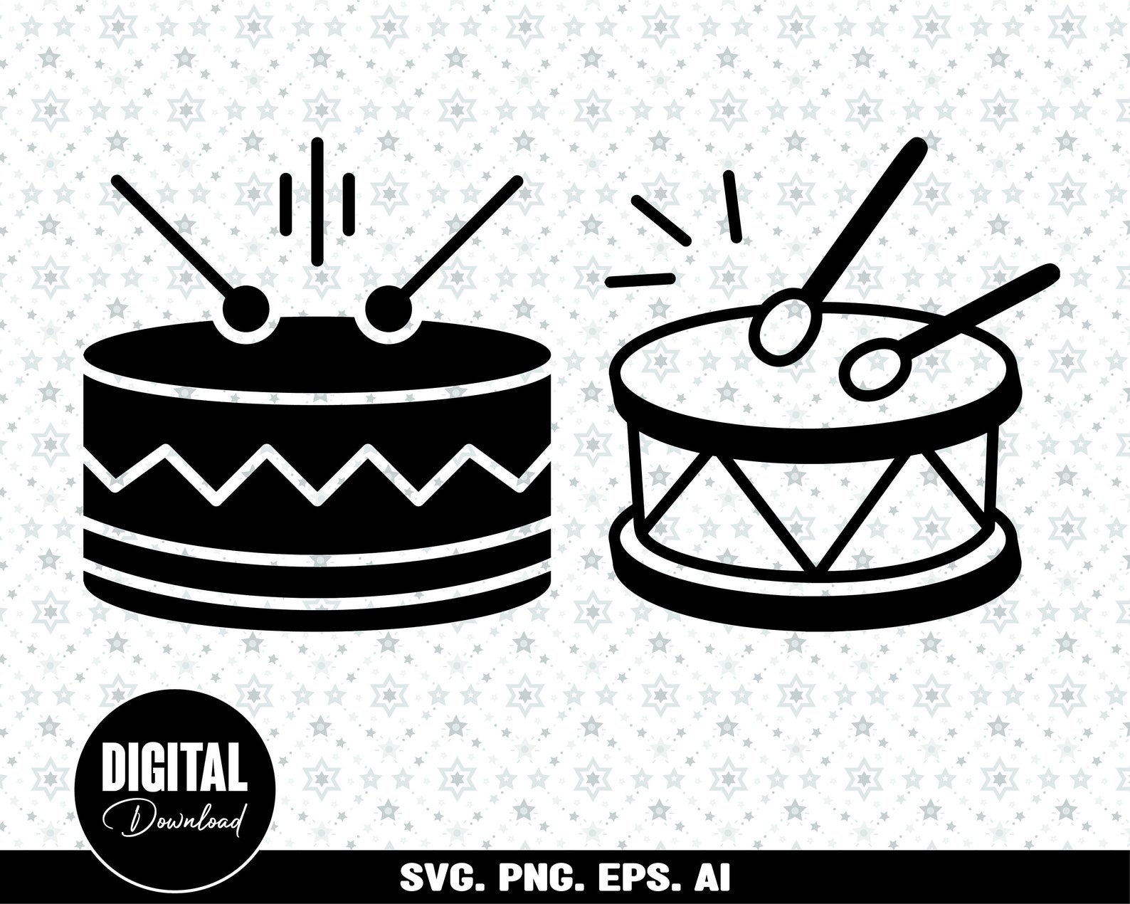 Drum Svg Drummer Svg Drum Clipart Svg Png Musical Notes - Etsy