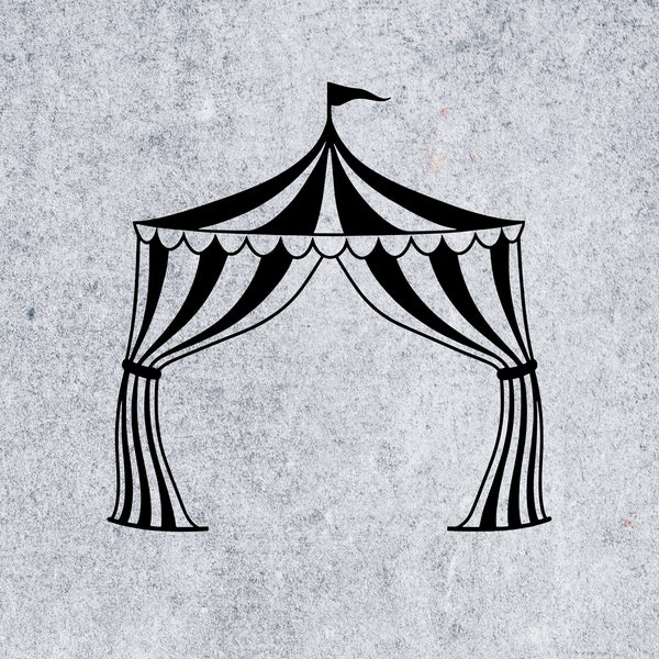 Circus Tent SVG, Circus Tent Clipart, Files for Cricut, Silhouette, Vector, Eps, svg, png, jpg, dxf, eps, Cut Files, Silhouette