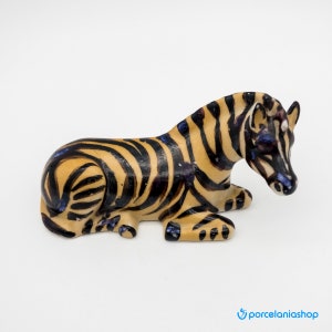 Zebra, rare vintage ceramic figurine