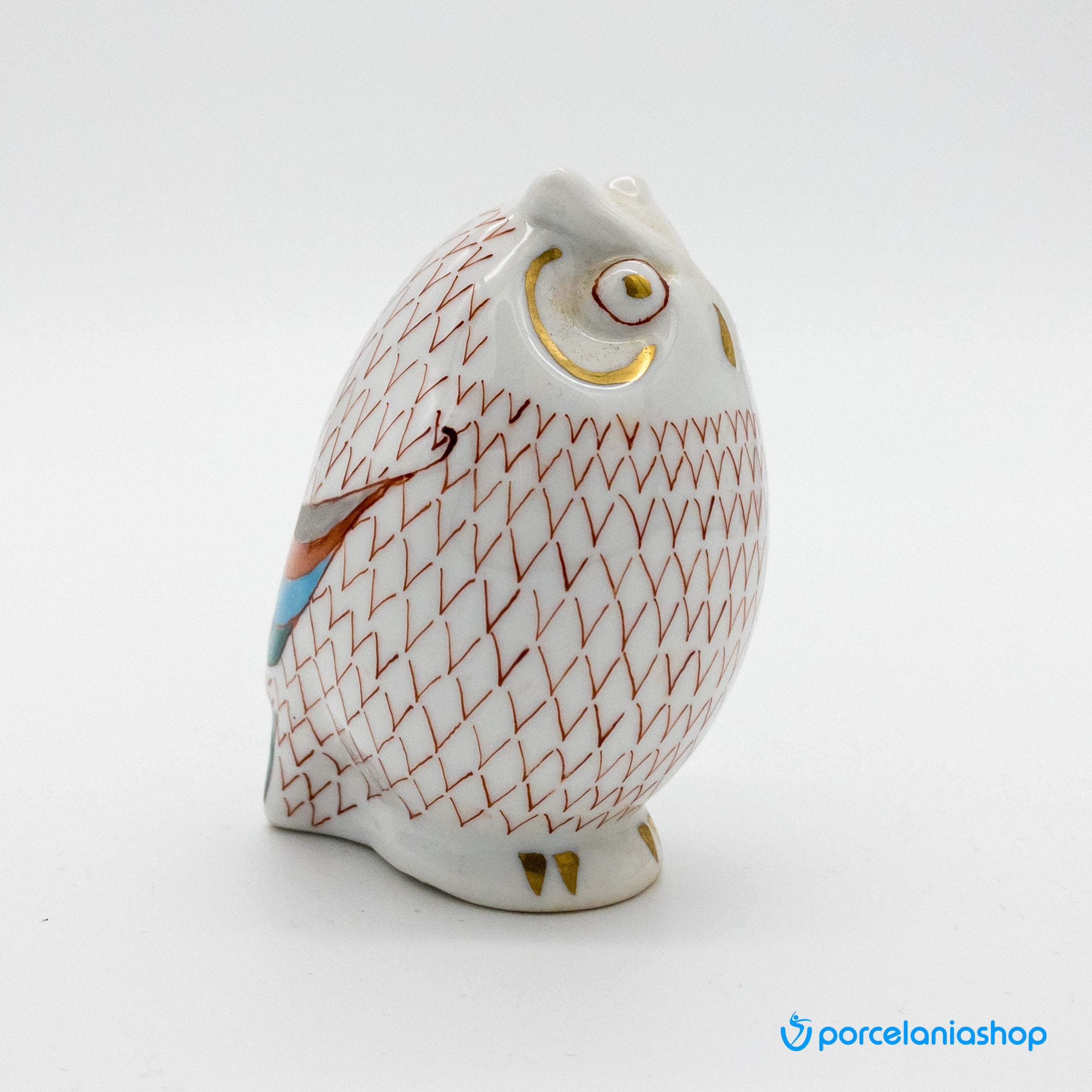 珍しいカラフルなフクロウの陶器オブジェ - メルカリ