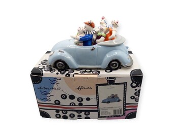 Villeroy & Boch Porcelain Cat Car Figurine, Rosemarie Benedikt