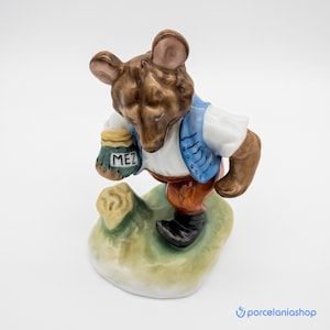 Bear with Honey, very rare vintage Herend porcelain figurine