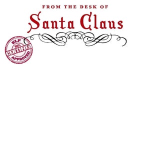 Carta do Papai Noel para imprimir * PDF e JPEG *