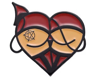 Sexy Devil Butt Pin, Colourful Enamel Pin, Gift for Him, Gift For Her, Lapel Pin, Funny Enamel Pin, Cute Enamel Pin