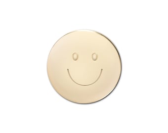 Golden Happy Face Anstecknadel: Zink-Legierung Emaille Pin