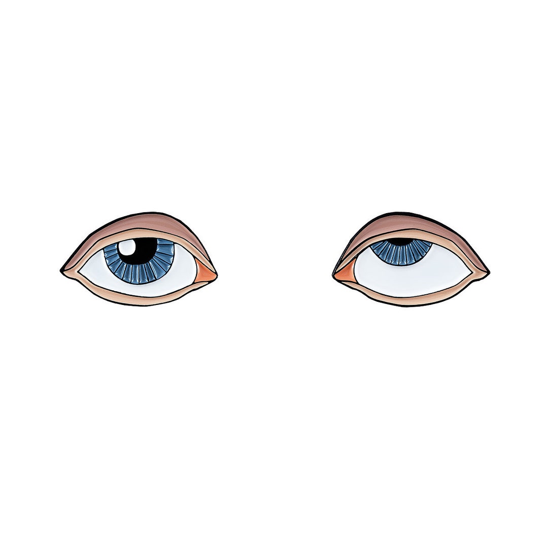 Rolling Eyes Collectible Enamel Pin Set, Colourful Enamel Pin, Gift for ...