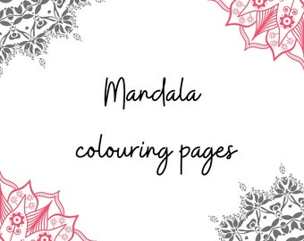 Printable Mandala Colouring Pack * PDF *