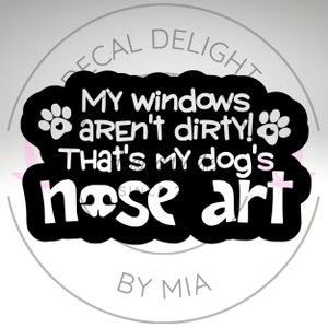 Hund Fenster Sticker