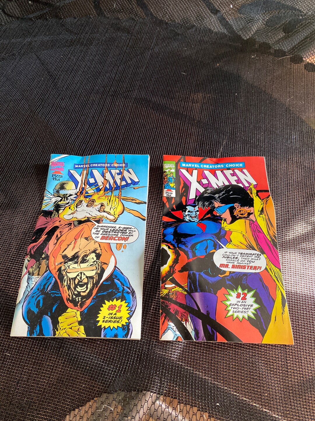 2 Pizza Hut Xmen Comic Books With Poster Etsy
