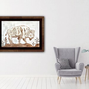 White buffalo Print