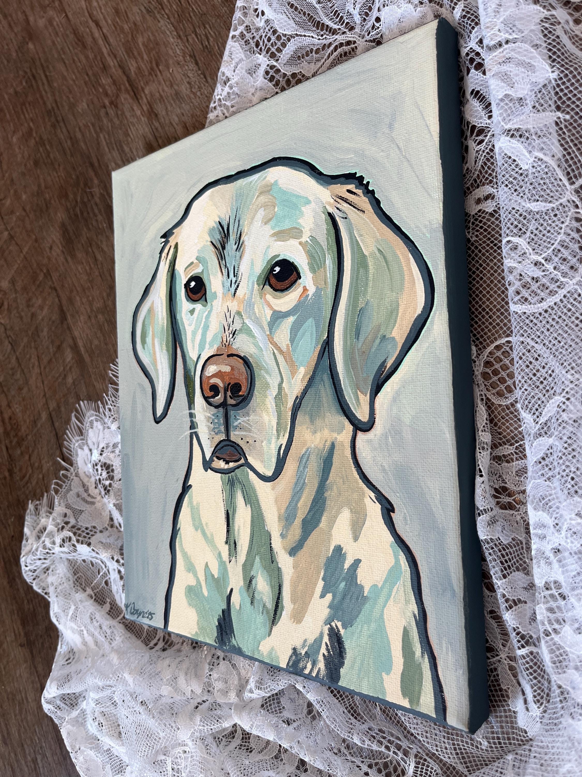 Custom Pet Portrait Custom Hand Painted Dog Painting on Canvas ...