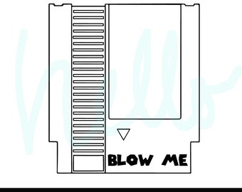 Blås mig, rolig skjorta, nes SVG, spelkassett png
