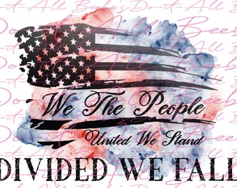 Patriotic graphic png, USA jpg, American png, American history graphic, united we stand image, divided we fall shirt, distressed flag