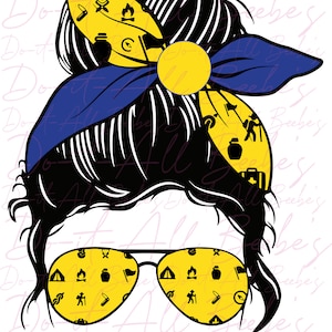 Scout mom png, Messy bun mom jpg, sublimation