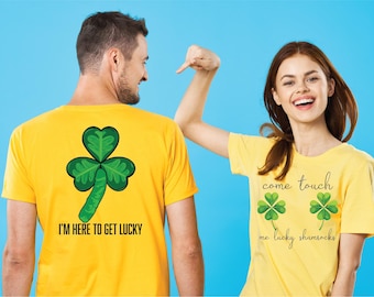 St. Patricks Day couples, St. Pattys day, Irish shirt, dirty sayings, day drinking jpg, sublimation