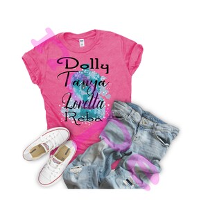 Country Music Women Png, Iconic Women Graphic, Watercolor Guitar