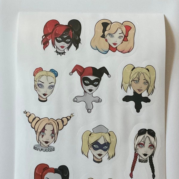 Feuille d'autocollants Harley Quinn #1