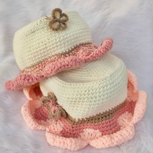 Le Fleur Flower Bucket Hat Crochet Pattern image 7