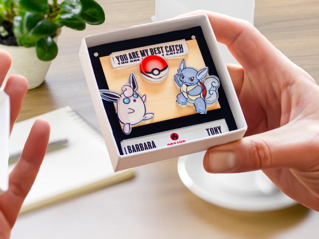 Personalized Pokemon-themed Acrylic Display -'you're My Best Catch ...