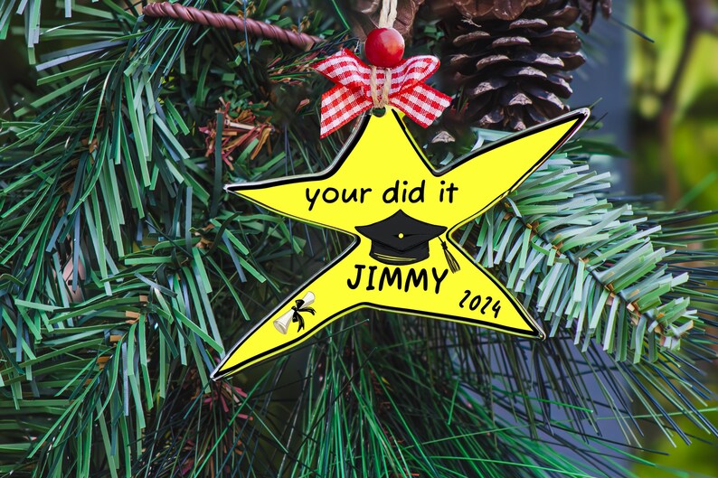 Your Did It, Custom Acrylic Ornament, Graduation Ornament, Collage