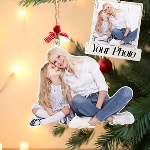 Acrylic Ornament, Photo Ornament, Christmas Ornament, , Family Picture Cutout - Durable, Family Ornaments 2024, Your Photo Ornament
