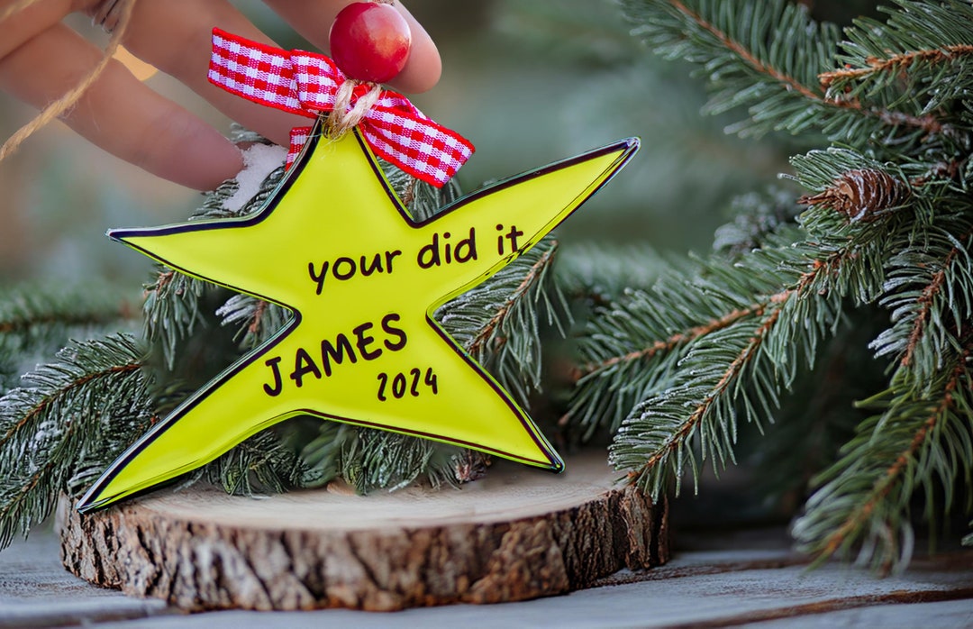Your Did It, Custom Acrylic Ornament, Graduation Ornament, Collage